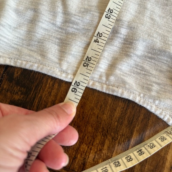 Comme Toi | Oversized Cotton Blend Crewneck Top w/Striped Back Panel, Size Small - Picture 6 of 6